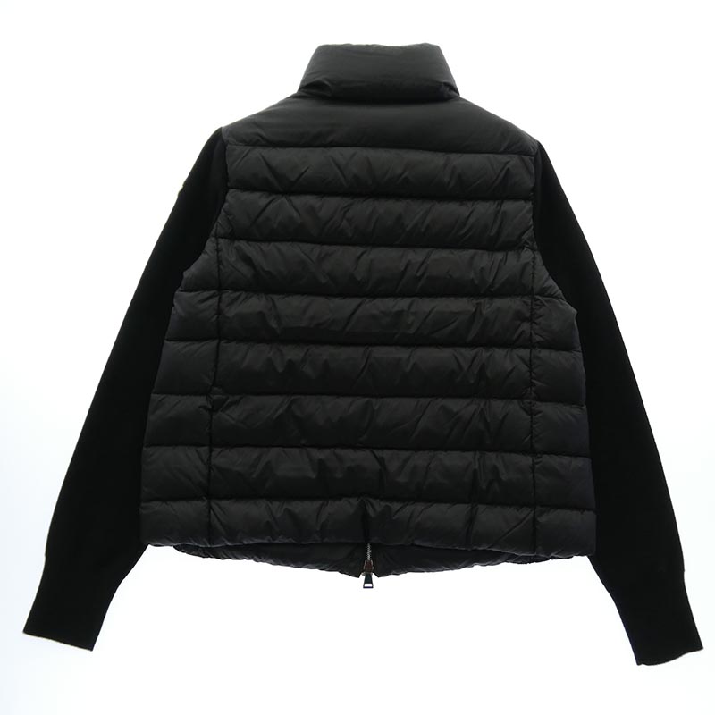モンクレール F20939B51100 A9018 CARDIGAN TRICOT カーディガン ニット切替 ロゴ ダウンジャケット 買取実績 画像