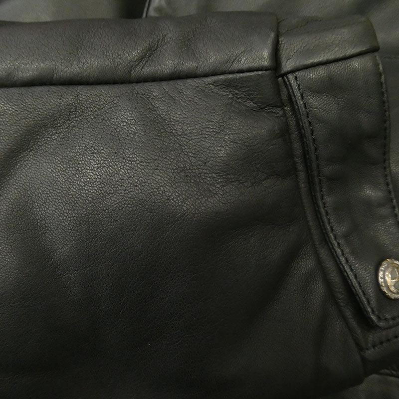 ポータークラシック LEATHER DOWN JACKET W / LOVE & PEACE SILVER ENTREFINO レザー ダウンジャケット 買取実績 画像
