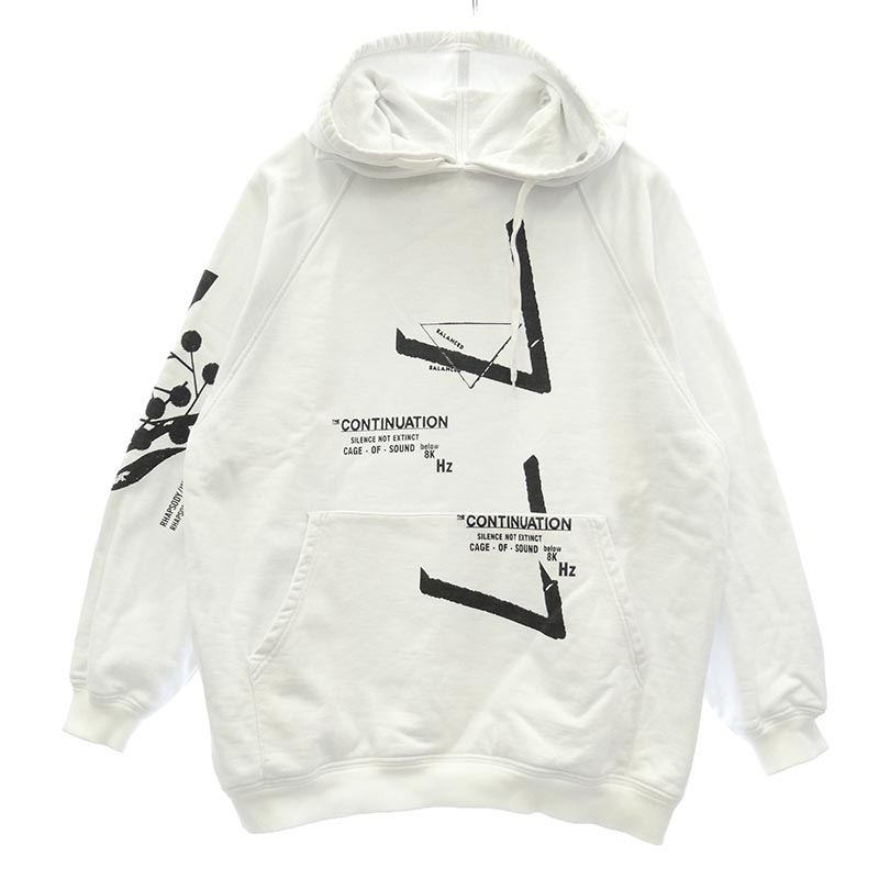 プラダ 21SS 134629 S211 1YUA RAF SIMONS ラフシモンズ期 メタルプレートロゴ グラフィックプリント オーバーサイズ プルオーバーパーカー 買取実績