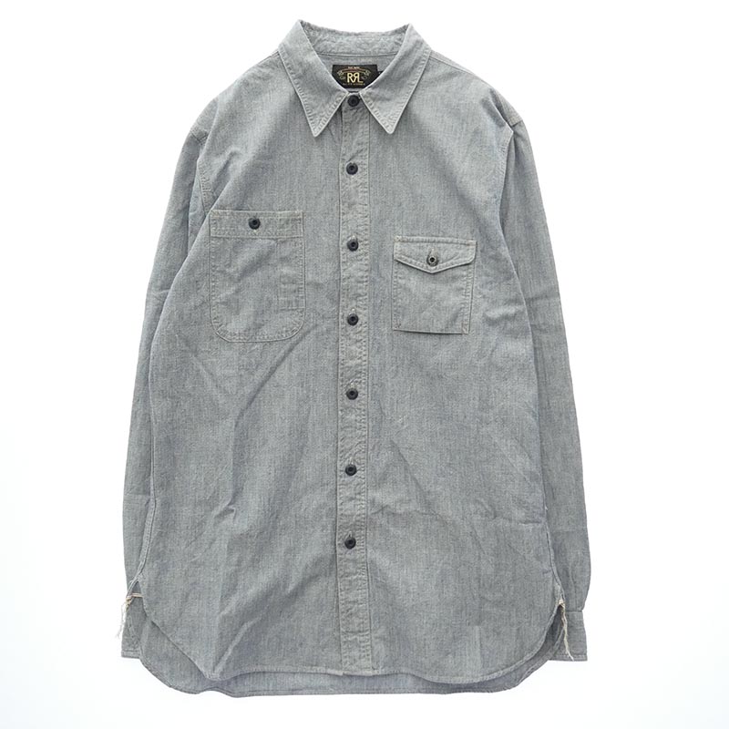 RRL シャンブレー レギュラーカラー 長袖 ワークシャツ 買取実績