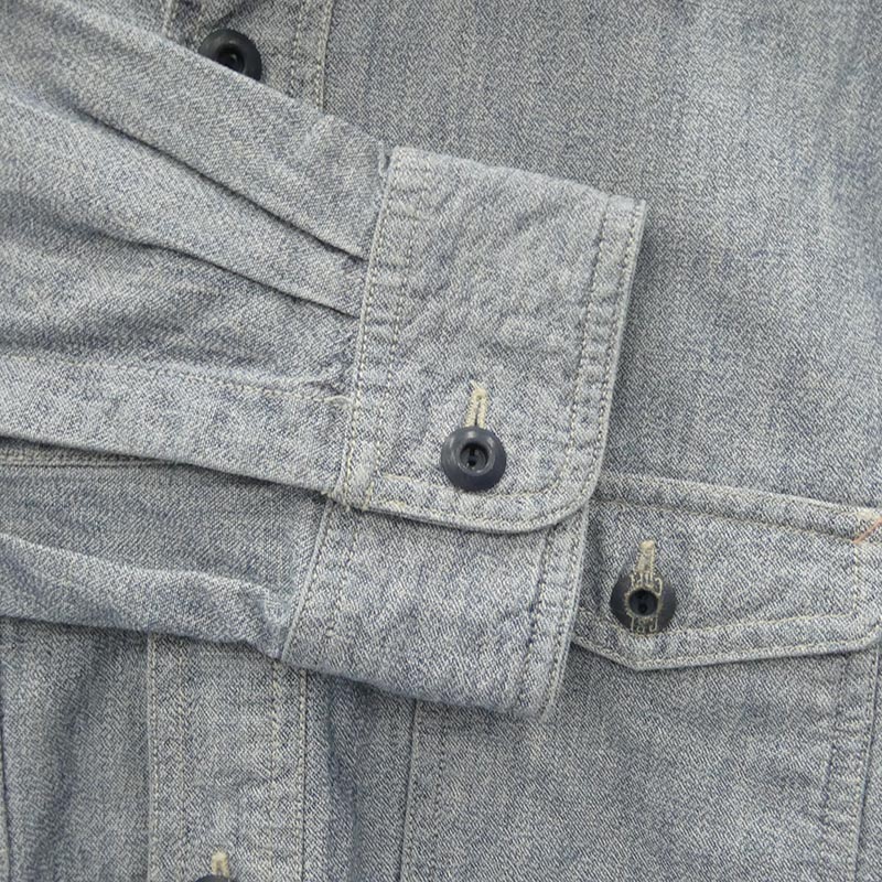 RRL シャンブレー レギュラーカラー 長袖 ワークシャツ 買取実績 画像