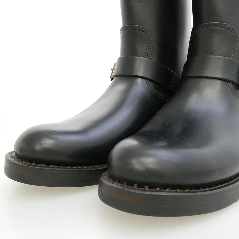 RRL USA製 ENGINEER BOOTS ジュリアンメイド VIBRAM ビブラムソール CATS PAW キャッツポウヒール 茶芯 レザー エンジニアブーツ 買取実績 画像