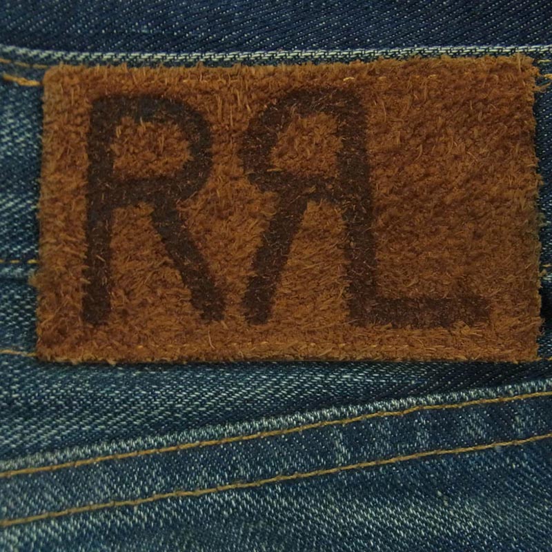 RRL ヴィンテージ加工 ロゴ刺繍 デニム パンツ コットン アメリカ製 買取実績 画像