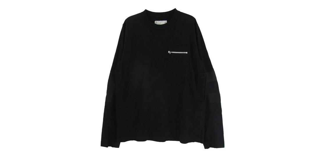 サカイ 21SS 21-02515M COTTON NYLON OXFORD LONG SLEEVE T-SHIRT 買取実績