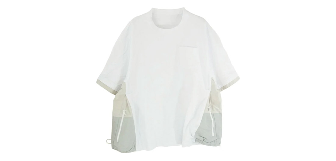 サカイ 22SS 22-02734M スポーツ ミックス ナイロン 切替 Tシャツ カットソー 買取実績