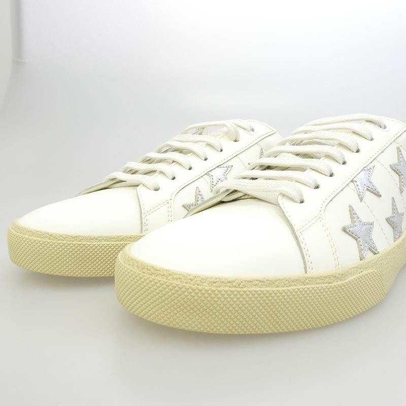 サンローラン 421572 Court Classic Star レザー スターデザイン 星柄 ローカット スニーカー 買取実績 画像