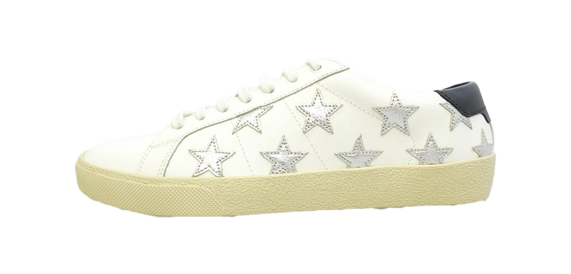 サンローラン 421572 Court Classic Star レザー スターデザイン 星柄 ローカット スニーカー 買取実績