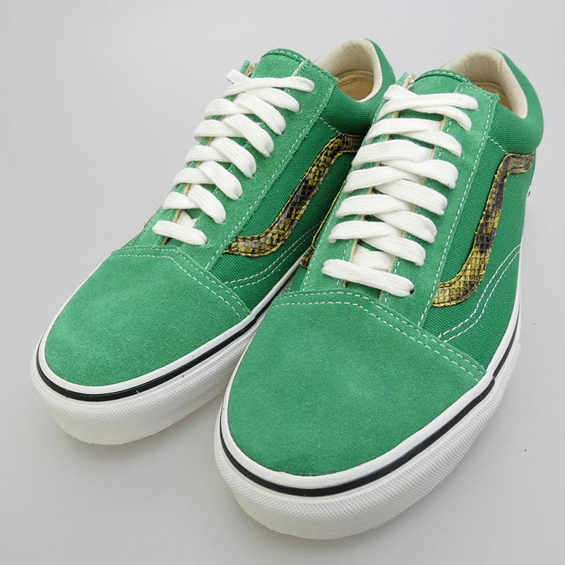 シュプリーム 10SS VN-0K6N18Q × VANS OLD SCHOOL 92 バンズ オールドスクール グリーン ゴールドスネーク ローカットスニーカー 買取実績