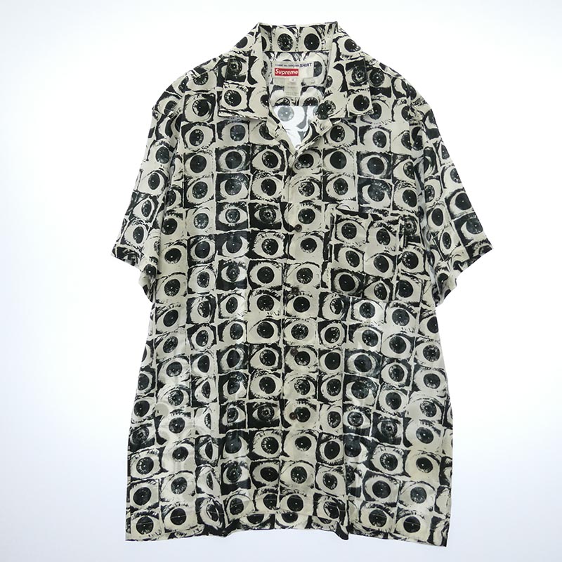 シュプリーム 17SS × COMME des GARCONS SHIRT コムデギャルソンシャツ Eyes Rayon Shirt 買取実績