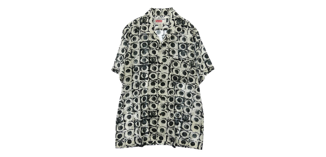シュプリーム 17SS × COMME des GARCONS SHIRT コムデギャルソンシャツ Eyes Rayon Shirt 買取実績