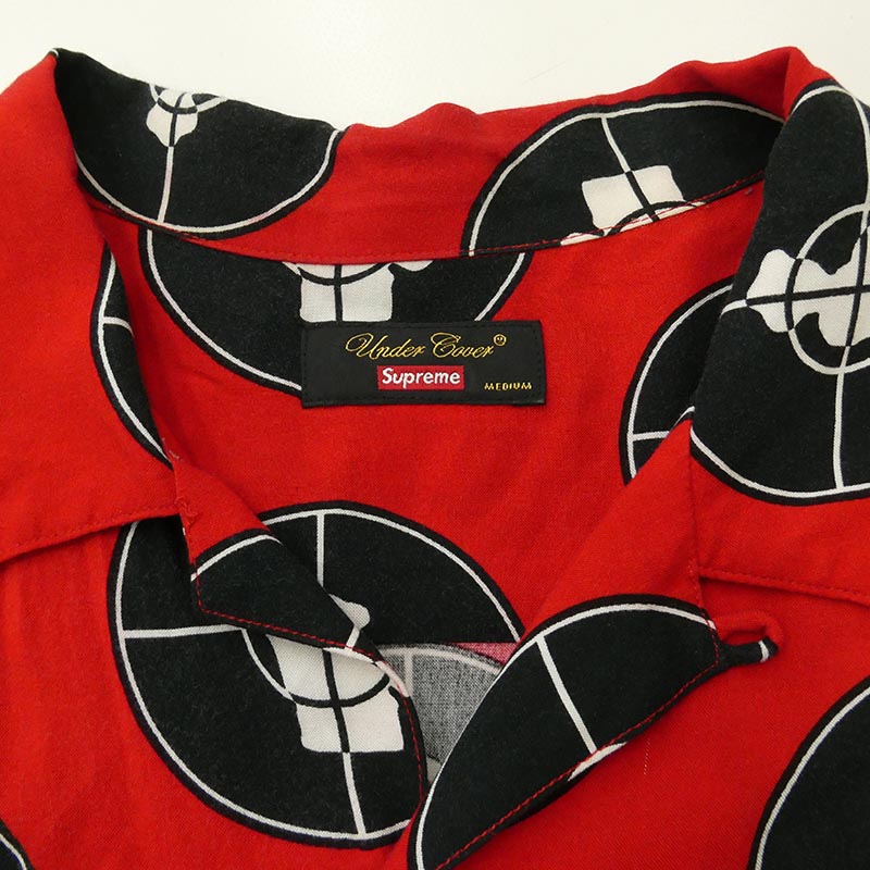 シュプリーム 18SS × UNDERCOVER Public Enemy Rayon Shirt アンダーカバー パブリック エネミー レーヨン 半袖 開襟 シャツ 買取実績 画像