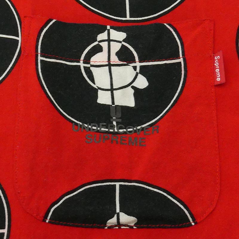 シュプリーム 18SS × UNDERCOVER Public Enemy Rayon Shirt アンダーカバー パブリック エネミー レーヨン 半袖 開襟 シャツ 買取実績 画像