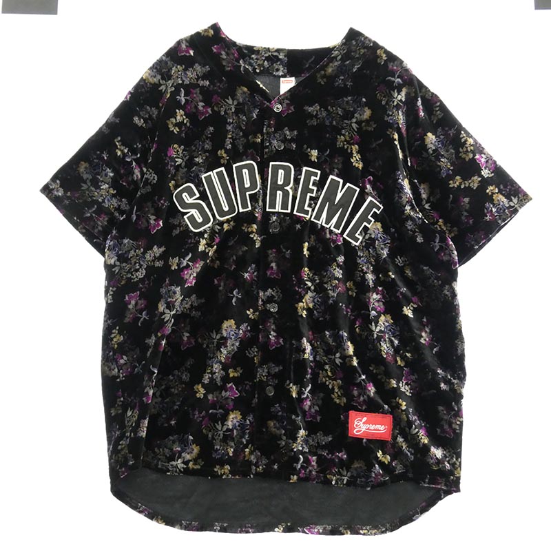 シュプリーム 19AW Floral Velour Baseball Jersey 買取実績