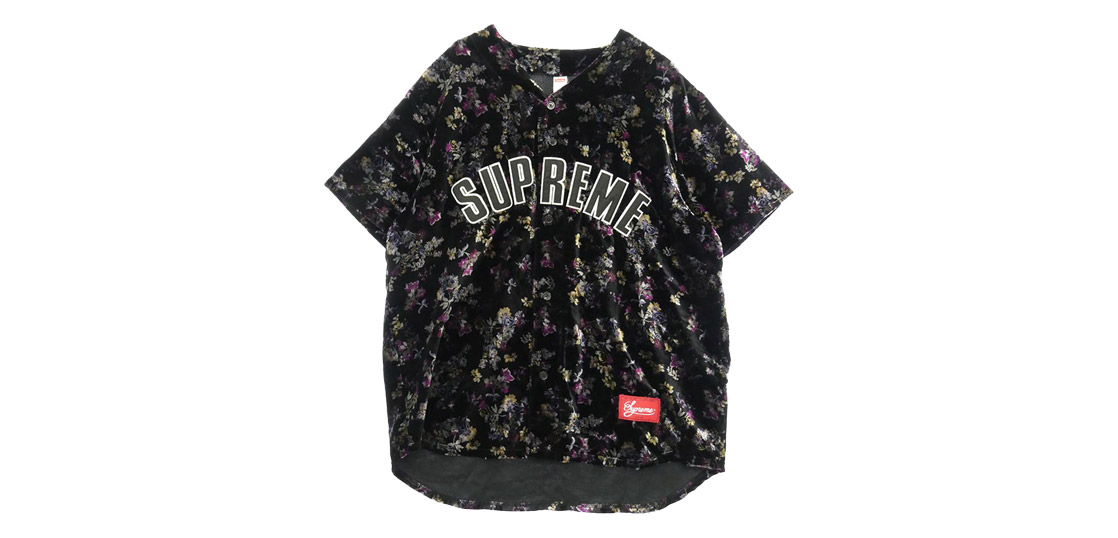 シュプリーム 19AW Floral Velour Baseball Jersey 買取実績