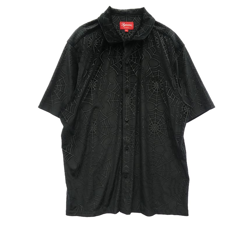シュプリーム 21AW Spider Web Velvet S/S Shirt 買取実績