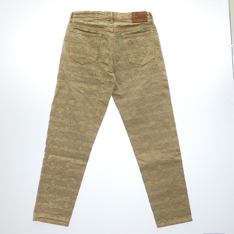 シュプリーム 22SS Fat Tip Jacquard Regular Jean ファット チップ ジャガード レギュラー ジーン デニムパンツ 買取実績 画像