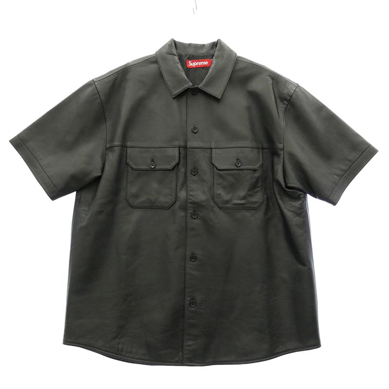 シュプリーム 23AW S/S Leather Work Shirt 買取実績