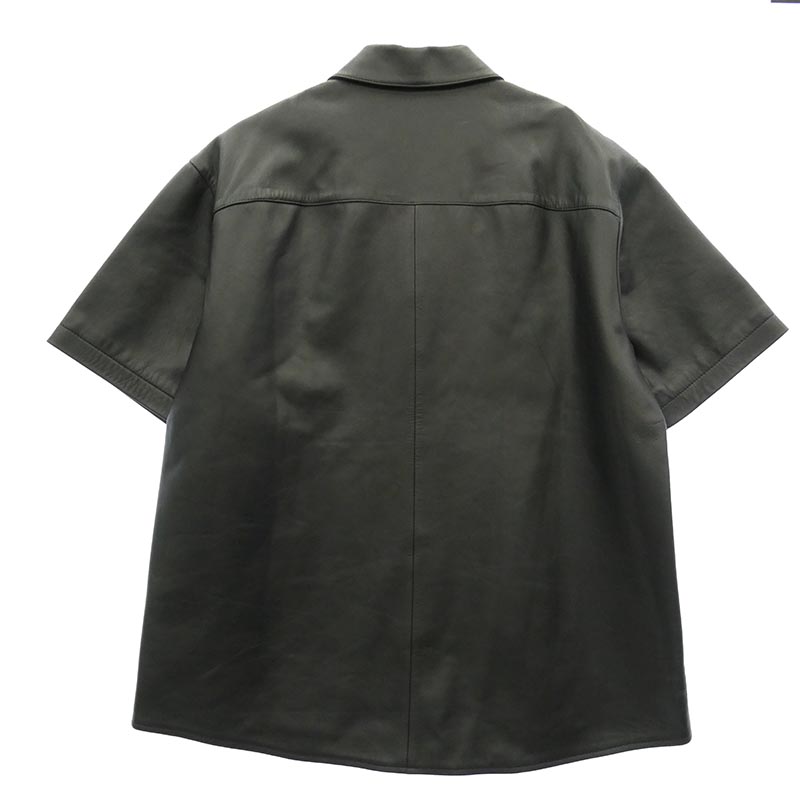 シュプリーム 23AW S/S Leather Work Shirt レザー 半袖 ワークシャツ 買取実績 画像