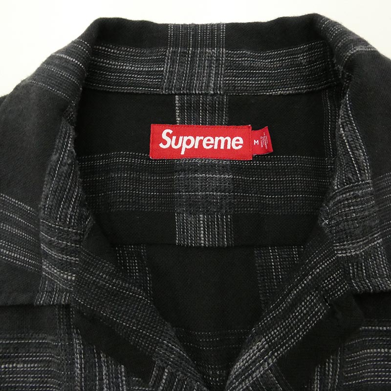 シュプリーム 23AW Woven Plaid Shirt クラッシック ロゴ刺繍 ウーブンチェック 長袖 シャツ 買取実績 画像