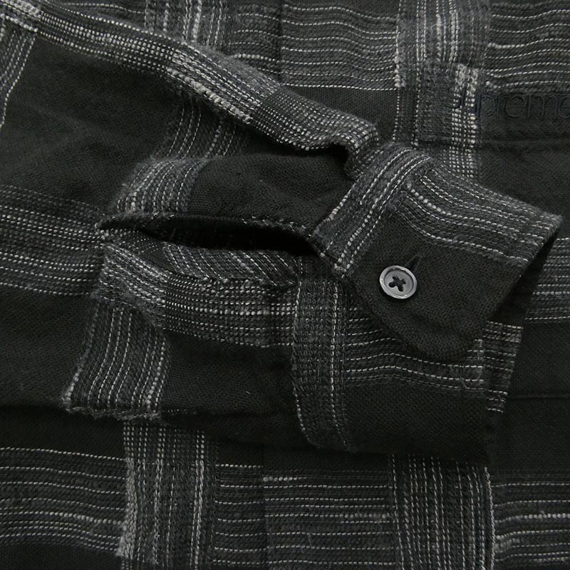 シュプリーム 23AW Woven Plaid Shirt クラッシック ロゴ刺繍 ウーブンチェック 長袖 シャツ 買取実績 画像