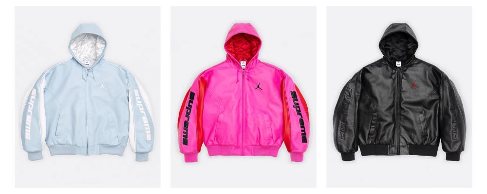 Supreme 2026SS Week15発売予定アイテムまとめ｜ブランド古着買取専門店LIFESupreme®/Jordan® Hooded Leather Jacket 121,000円画像