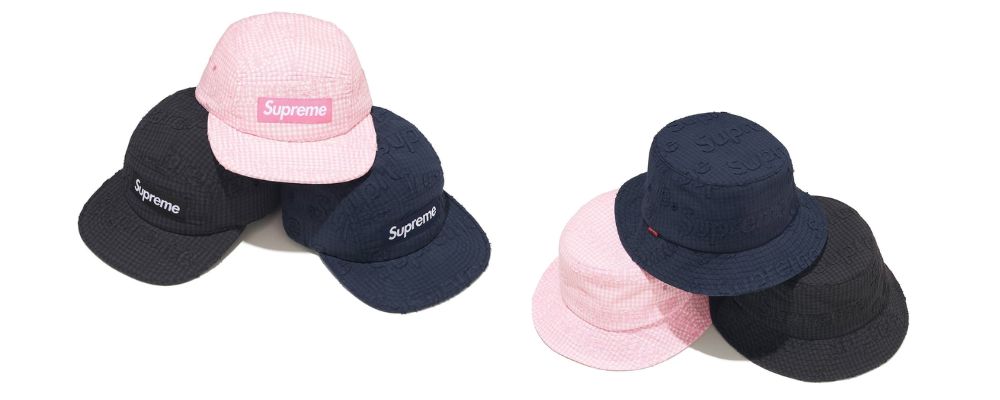 Supreme 2026SS Week15発売予定アイテムまとめ｜ブランド古着買取専門店LIFEMonogram Gingham Camp Cap 11,000円 / Monogram Gingham Crusher 12,100円画像