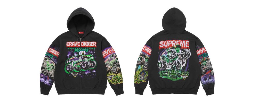 Supreme 2026SS Week16発売予定アイテムまとめ|ブランド古着買取専門店LIFEMonster Jam™ Grave Digger™ Zip Up Hooded Sweatshirt 46,200円 画像