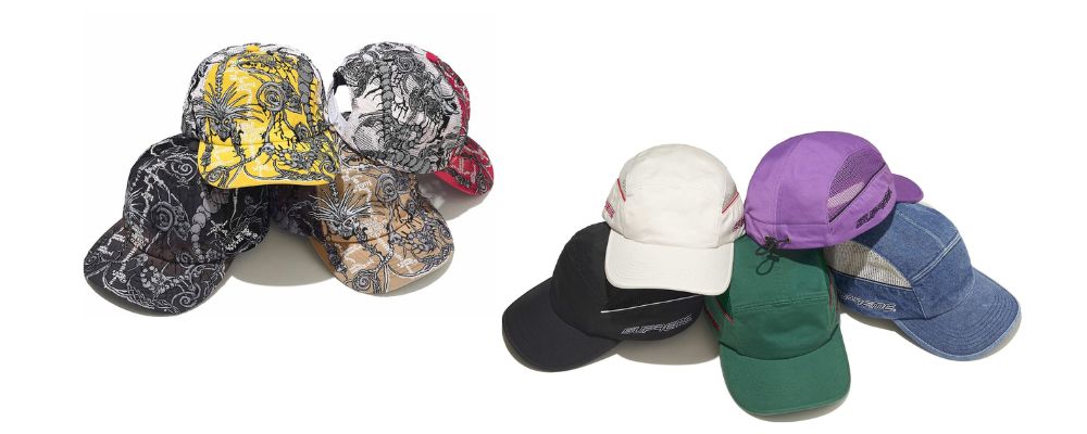 Supreme 2026SS Week17発売予定アイテムまとめ｜ブランド古着買取専門店LIFEWombat Embroidered Mesh Back 6-Panel 14,300円  / Side Mesh Piping Camp Cap 9,350円画像