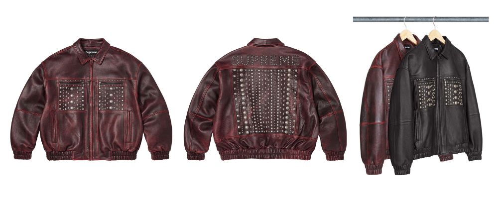 Supreme 2026SS Week18発売予定アイテムまとめ｜ブランド古着買取専門店LIFEMulti Studded Leather Jacket 198,000円 画像