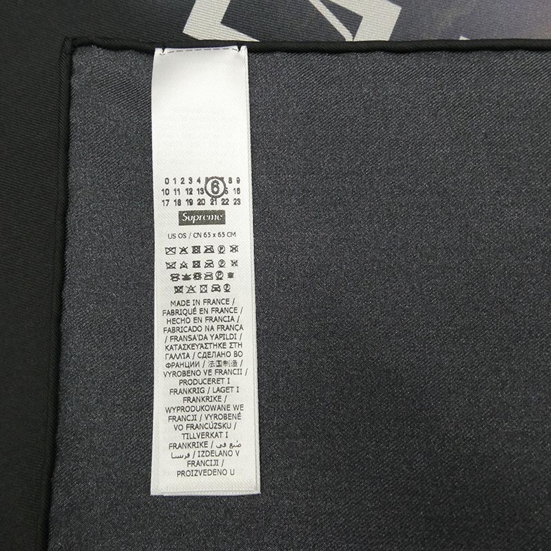 シュプリーム 26SS MM6 MAISON MARGIELA Eagle Silk Scarf メゾンマルジェラ シルク スカーフ 買取実績 画像