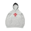 Supreme Cross Box Logo Hooded Sweatshirt Grey 画像