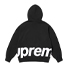 Supreme Big Logo Zip Up Hooded Sweatshirt Black  画像