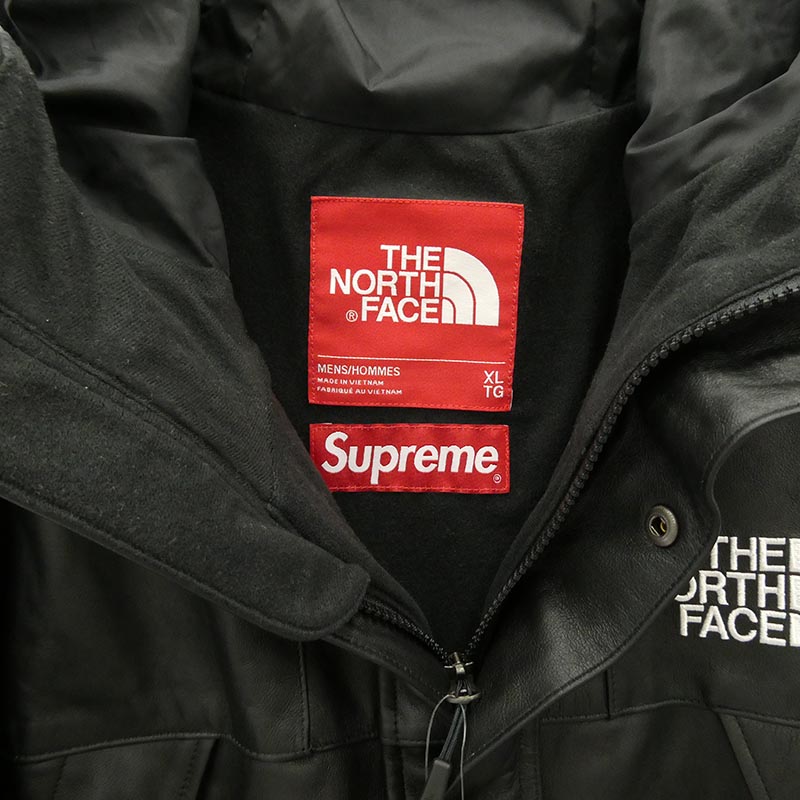 シュプリーム THE NORTH FACE ノースフェイス 18AW NF0A3VJ8 × THE NORTH FACE ノースフェイス Leather Mountain Jacket レザー マウンテン ジャケット 買取実績 画像