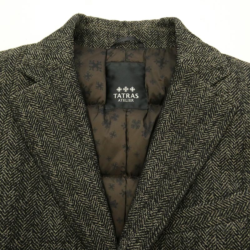 タトラス 17AW MTA17A4434 ATELIER LINE TANARO アトリエライン タナロ ダウン チェスターコート 買取実績 画像
