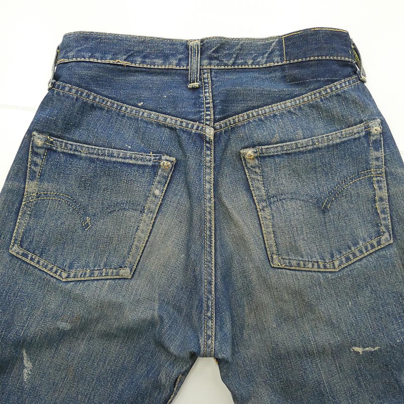 リーバイス VINTAGE ヴィンテージ 50s 60s 501XX 隠しリベット 裏刻印無 Vステッチ セルビッジ ボタンフライ センターオフセット デニム パンツ 買取実績 画像