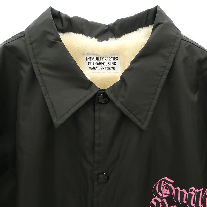 ワコマリア 21AW 天国東京 パッチ プリント ボア コーチジャケット 買取実績 画像