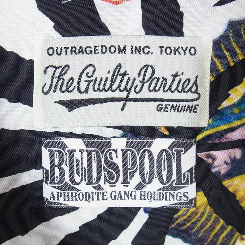 ワコマリア 21SS NMD-WM-HI02-A BUDSPOOL HAWAIIAN SHIRT バッズプール ハワイアン 舐達麻 オープンカラー 半袖シャツ アロハシャツ 買取実績 画像