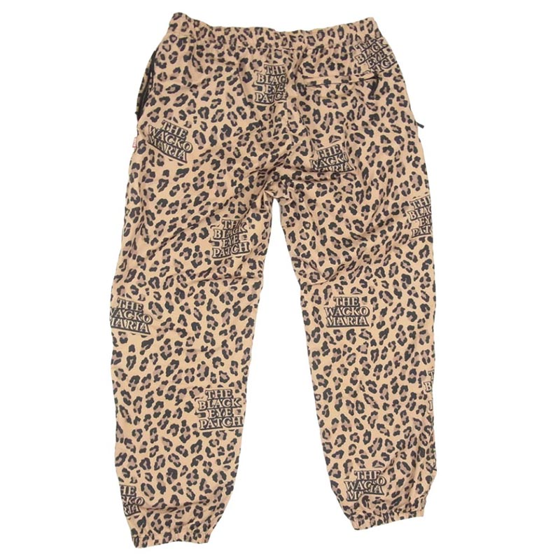 ワコマリア 22AW BEP-WM-TP02 × BlackEyePatch ブラックアイパッチ LEOPARD TRACK PANTS ロゴ刺繍 レオパード柄 トラックパンツ 買取実績 画像