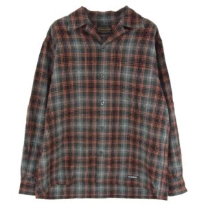 ワコマリア 25AW 25FW-WMS-PE02 × PENDLETON ペンドルトン WOOL OMBRE CHECK OPEN COLLAR SHIRT TYPE-2 GRAY-ORANGE 買取実績