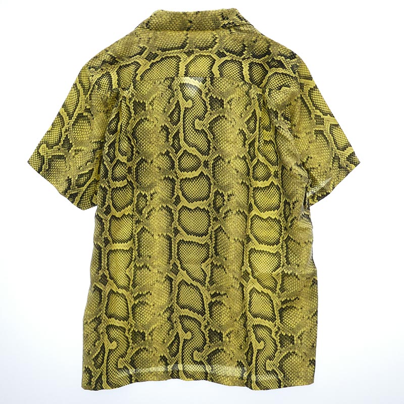 ワコマリア 20SS 20SS-WMS-HI06 HAWAIIAN SHIRT S/S パイソン柄 ハワイアン オープンカラー 開襟 半袖 アロハシャツ 買取実績 画像