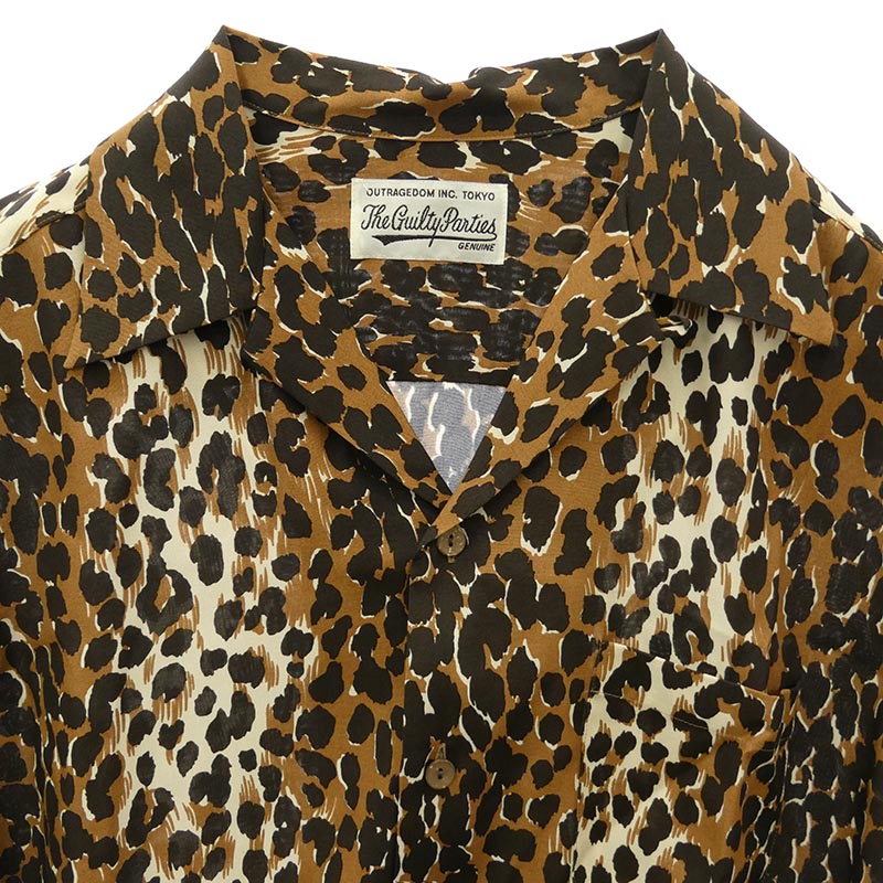 ワコマリア 20SS 20SS-WNS-HI07 HAWAIIAN SHIRT S/S レオパード柄 ハワイアン オープンカラー 開襟 半袖 アロハシャツ 買取実績 画像