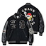 ホワイツビル WV15602-119 WOOL MELTON AWARD JACKET CRANK BUSTERS BLACK 画像