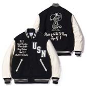 ホワイツビル WV15444-119 × PEANUTS WOOL MELTON AWARD JACKET BLACK 画像