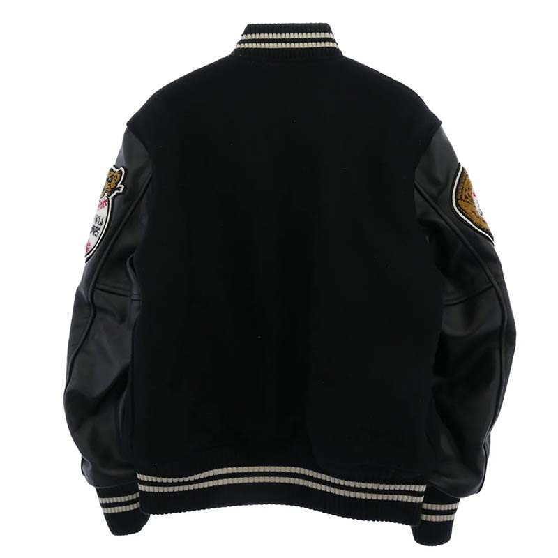 ホワイツビル WV15166 30oz WOOL MELTON AWARD JACKET COUGARS ブラック系 買取実績 画像