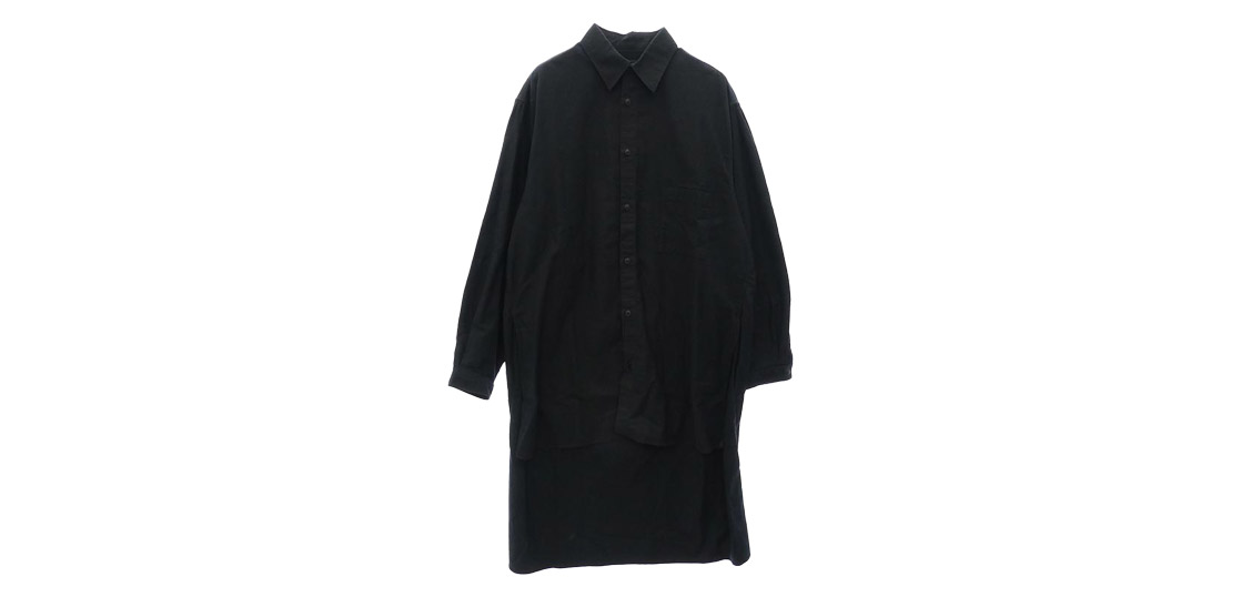 ヨウジヤマモトプールオム 17SS HD-B99-999 スタッフシャツ バックプリント長袖シャツ 買取実績