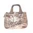Zagliani Metallic Green Python Drawstring Hobo 画像