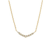 アガット K18ダイヤモンドネックレス 0.08ct 画像