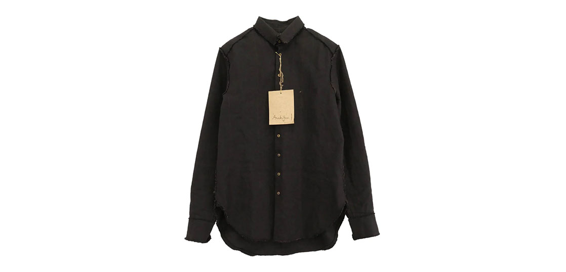 アラキユウ S06 NTKOWL RAW CUT POINTED COLLAR NARROW SHIRT IN SPECIAL FABRIC ダークブラウン系 買取実績