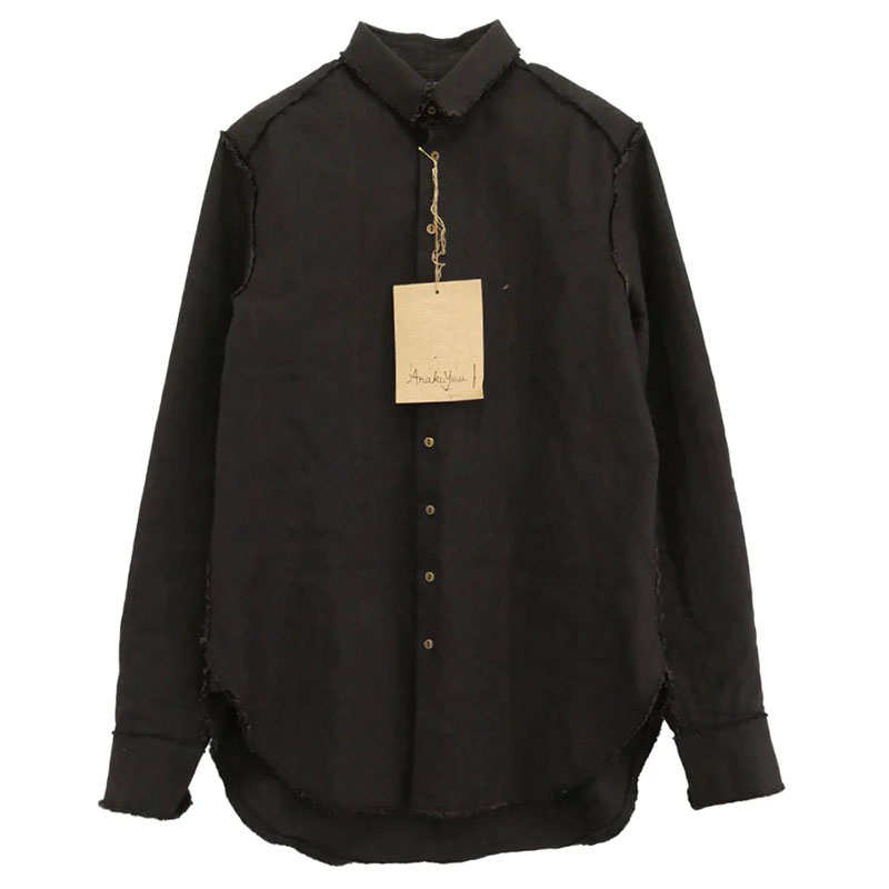 アラキユウ S06 NTKOWL RAW CUT POINTED COLLAR NARROW SHIRT IN SPECIAL FABRIC ダークブラウン系 買取実績