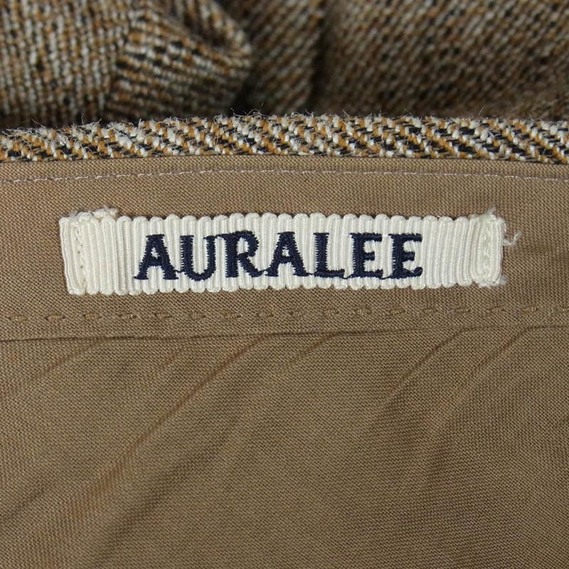 オーラリー 20AW A20AP02MT Wool Silk Mix Tweed Slacks シルク混 ツイード ウール スラックス パンツ 買取実績 画像